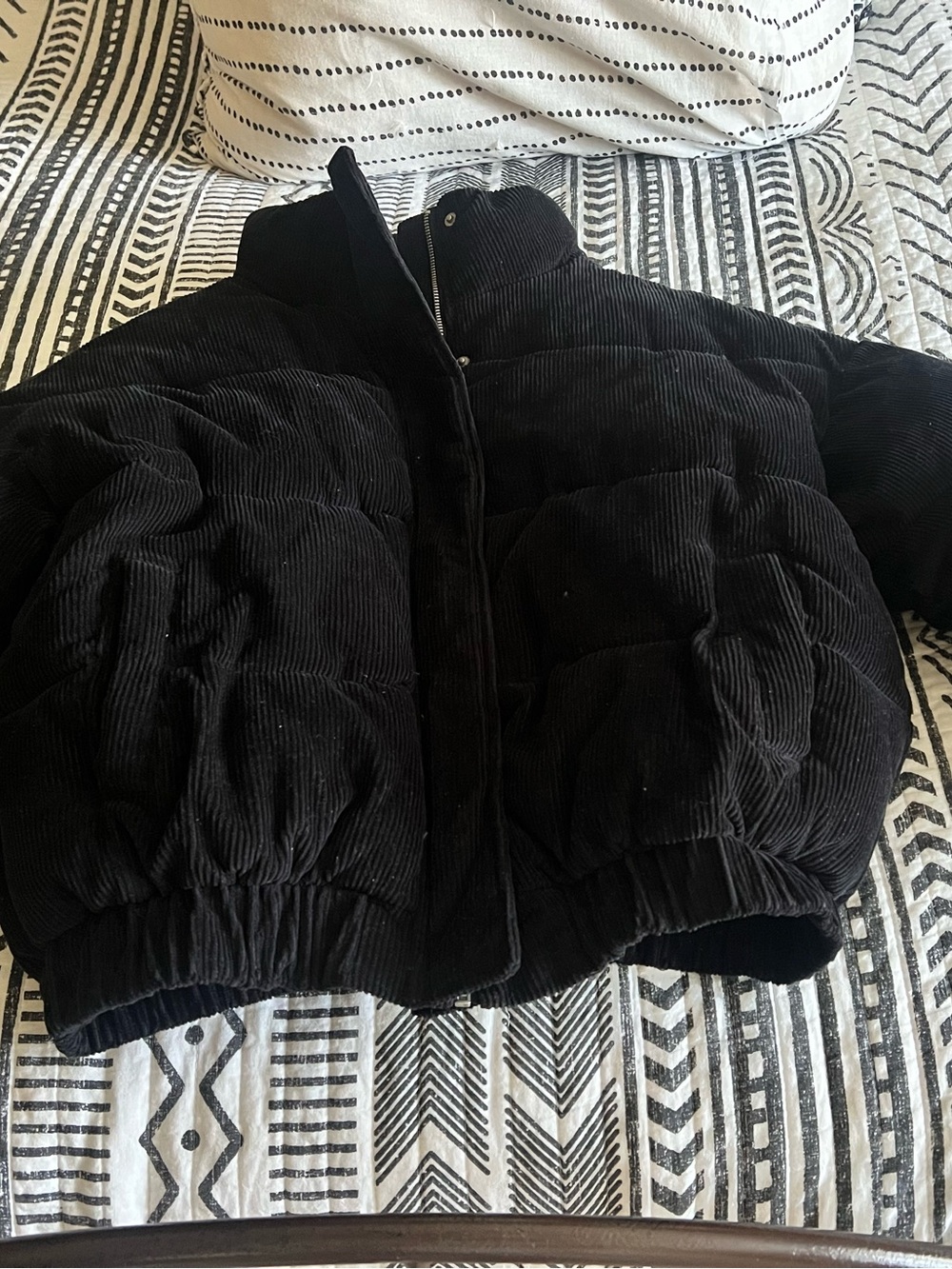 Forever 21 Black Funnel neck jacket